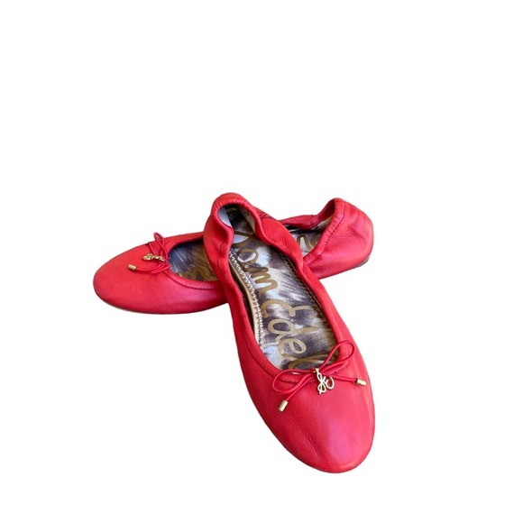 Sam Edelman Ballet Flats Red Women's Size 5.5 - Picture 2 of 6